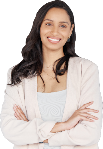 Confident Professional Woman with Folded Hands - GeorgiaTek Systems